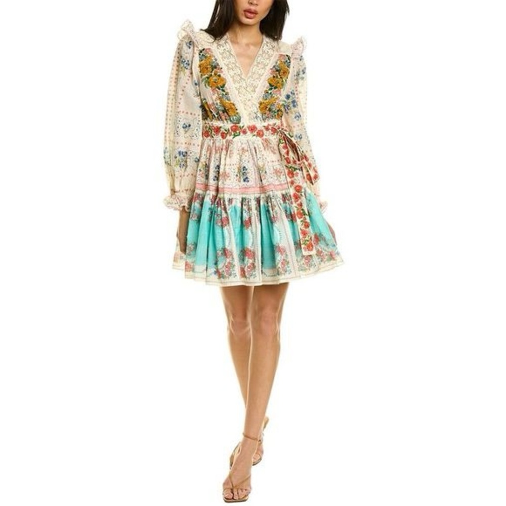 💕SOLD💕Zimmermann Clover Patched
Wrap Mini Dress